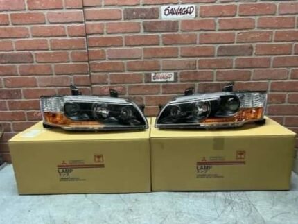 Mitsubishi OEM Evo 8 JDM MR HID Headlights (Matte Black) Set